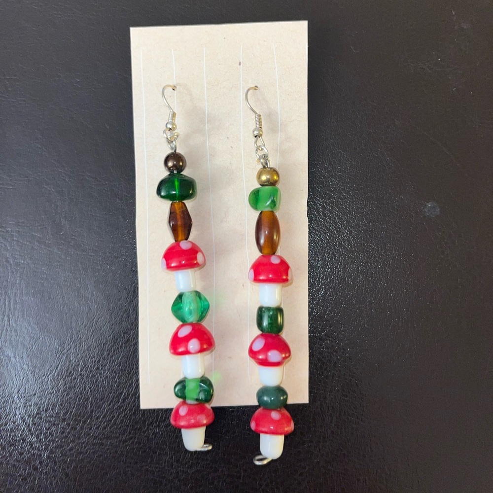 Mushroom/Tree Earrings (CUSTOM)